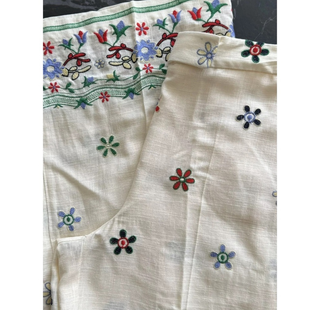 Size Small | Zara | Floral Embroidered Culottes - Picture 13 of 15